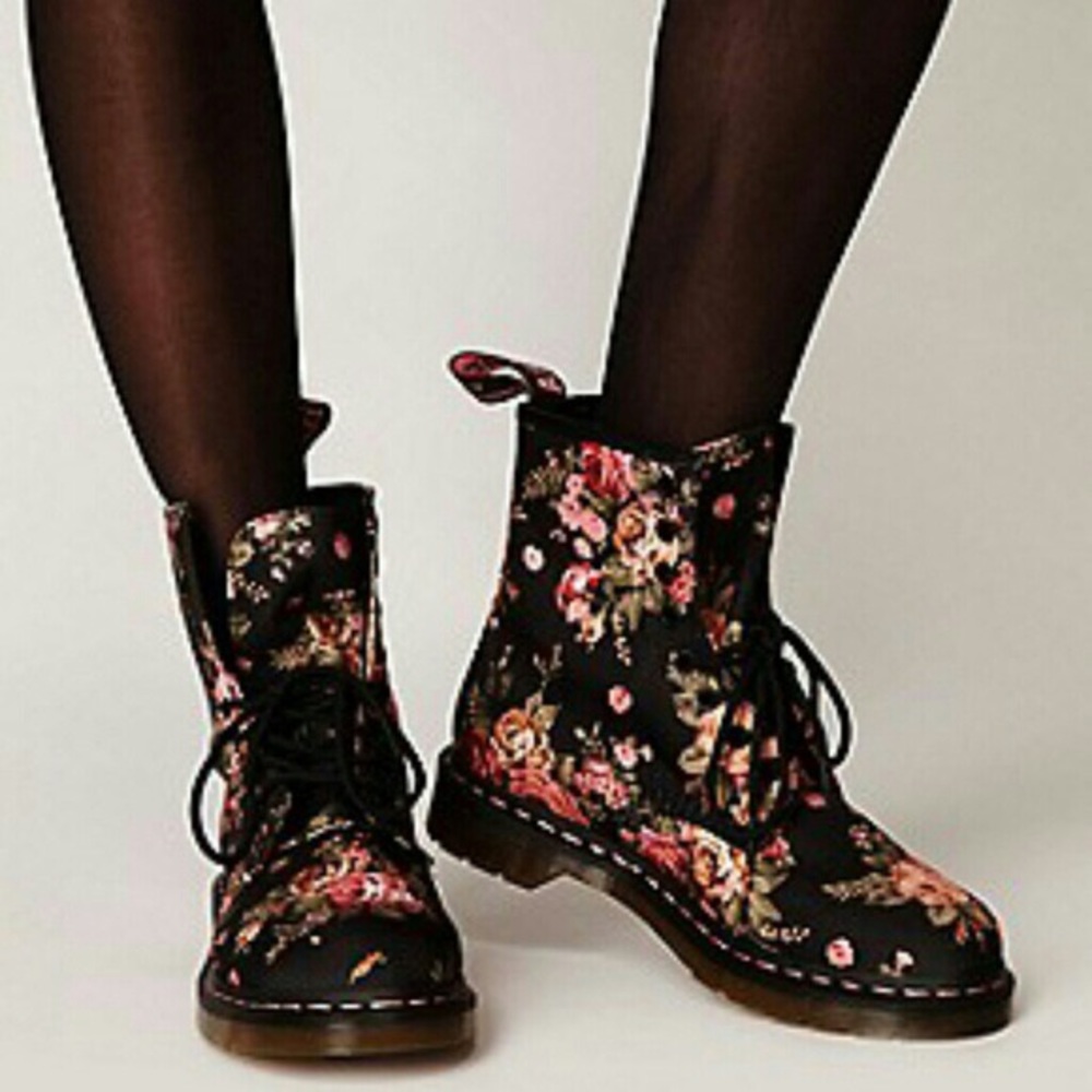 Doc Martens Floral Boots